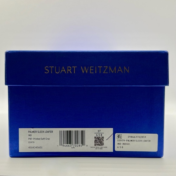 Stuart Weitzman Palmer Sleek Loafer Indigo Blue Women’s Size 6.5/37 Sailor Chic - Picture 10 of 11